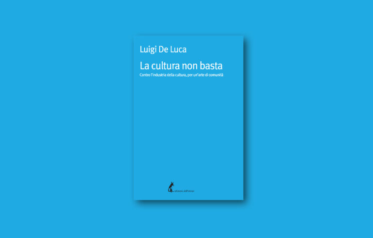 Copertina del libro "La cultura non basta"